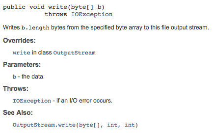 fileoutputstream-write(byte[])